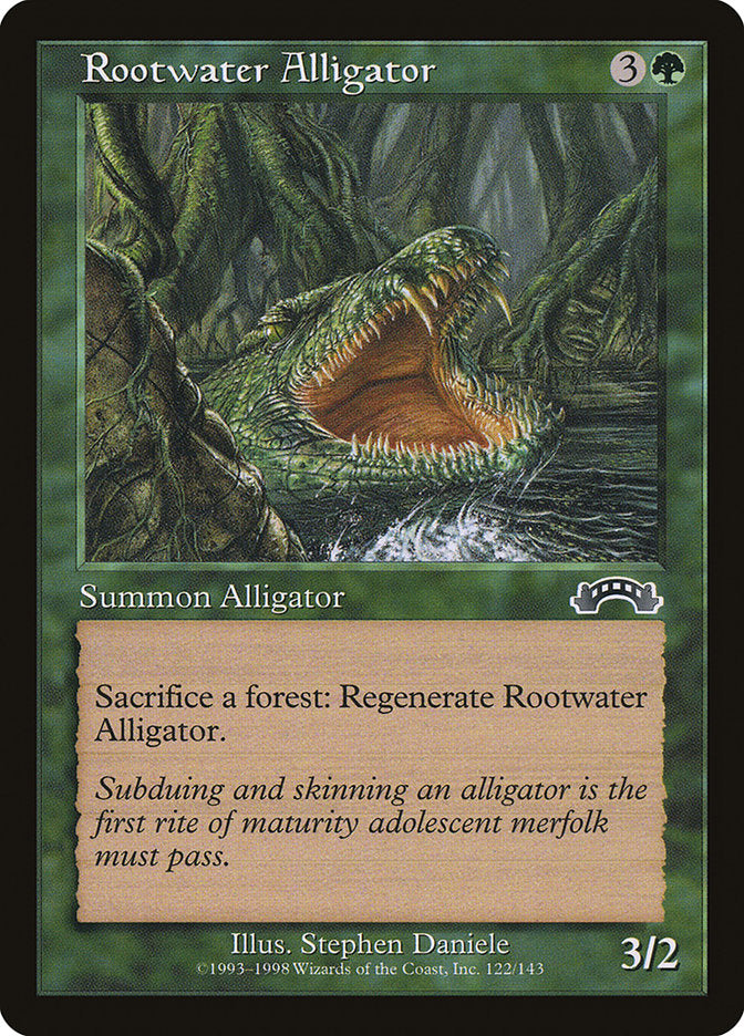 Rootwater Alligator [Exodus] - Magic: The Gathering - Card Brawlers | Quebec | Canada |