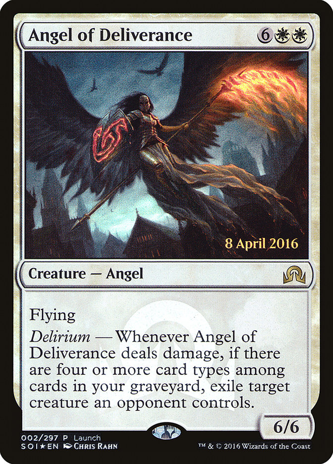 Angel of Deliverance (Launch) [Shadows over Innistrad Promos] - Magic: The Gathering - Card Brawlers | Quebec | Canada |