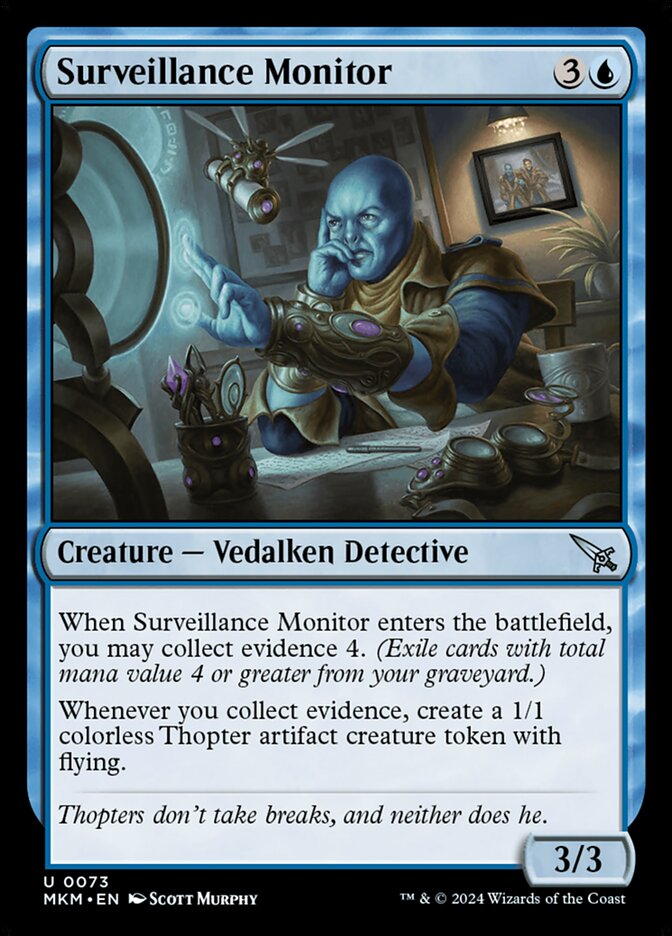 Surveillance Monitor (Black) [Murders at Karlov Manor] - Magic: The Gathering - Card Brawlers | Quebec | Canada |