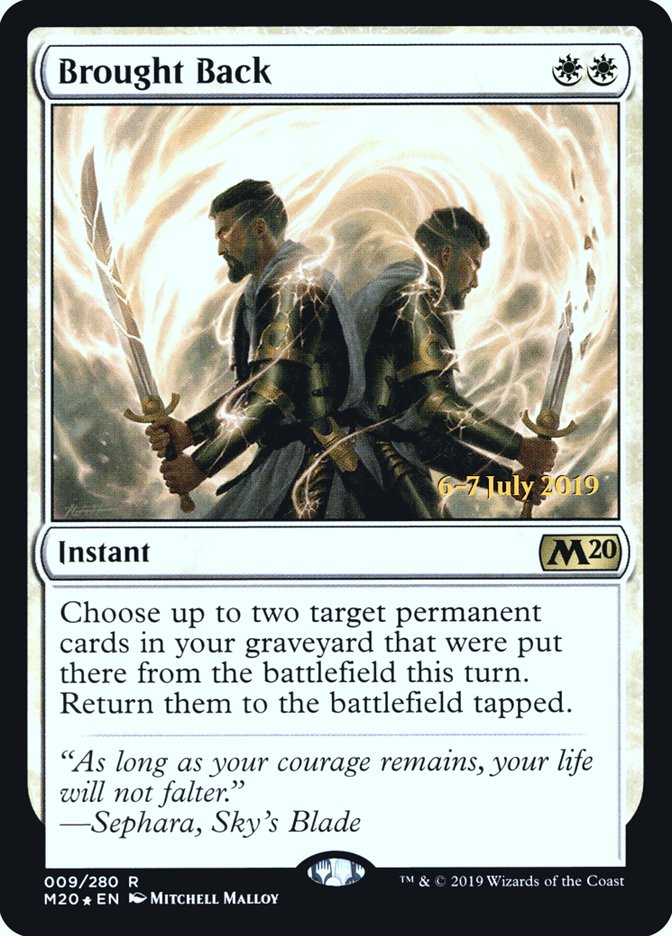 Brought Back [Core Set 2020 Prerelease Promos] - Magic: The Gathering - Card Brawlers | Quebec | Canada |