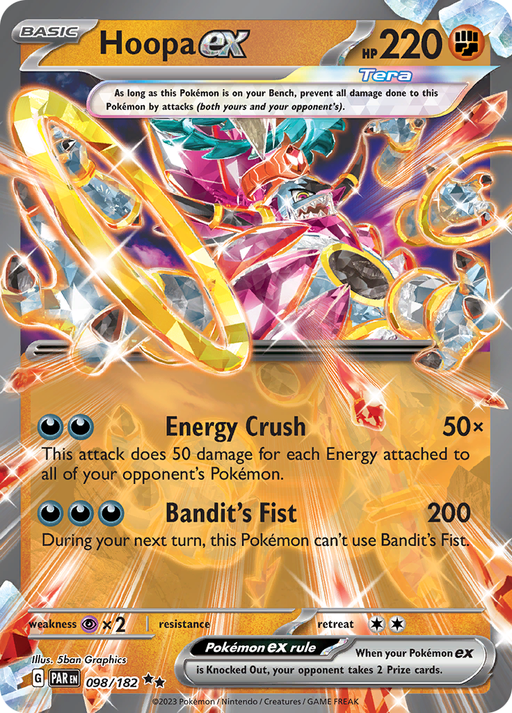 Hoopa ex (098/182) [Scarlet & Violet: Paradox Rift] - Pokémon - Card Brawlers | Quebec | Canada |