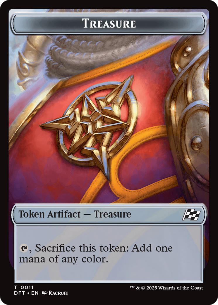 Dinosaur Dragon // Treasure Double-Sided Token [Aetherdrift Tokens] - Magic: The Gathering - Card Brawlers | Quebec | Canada |