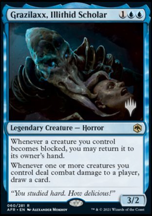 Grazilaxx, Illithid Scholar (Promo Pack) [Dungeons & Dragons: Adventures in the Forgotten Realms Promos] - Magic: The Gathering - Card Brawlers | Quebec | Canada |