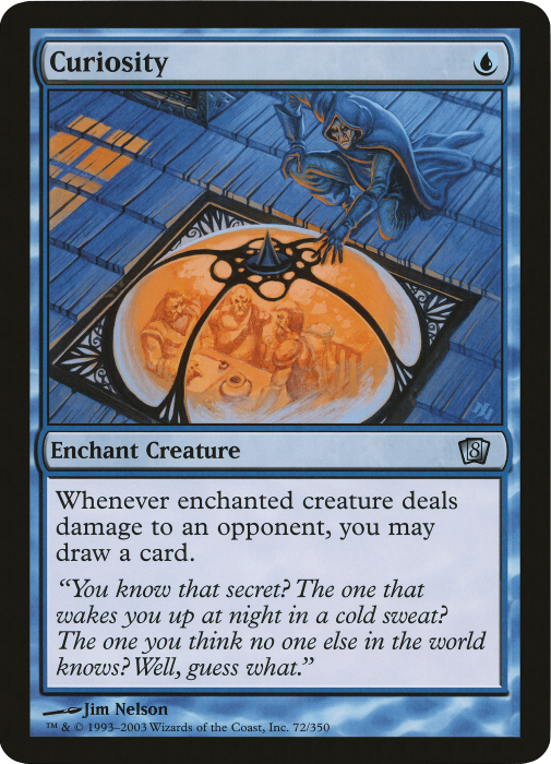 Curiosity (Oversized) [Eighth Edition Box Topper] - Magic: The Gathering - Card Brawlers | Quebec | Canada |