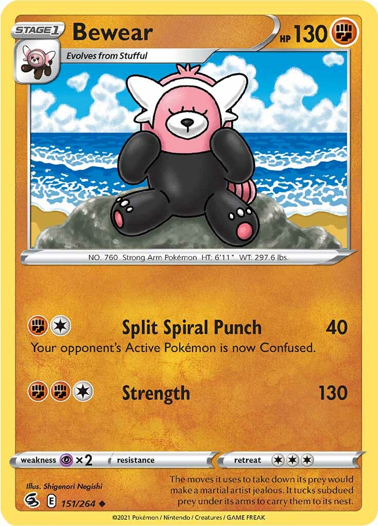 Bewear (151/264) [Sword & Shield: Fusion Strike] - Pokémon - Card Brawlers | Quebec | Canada |