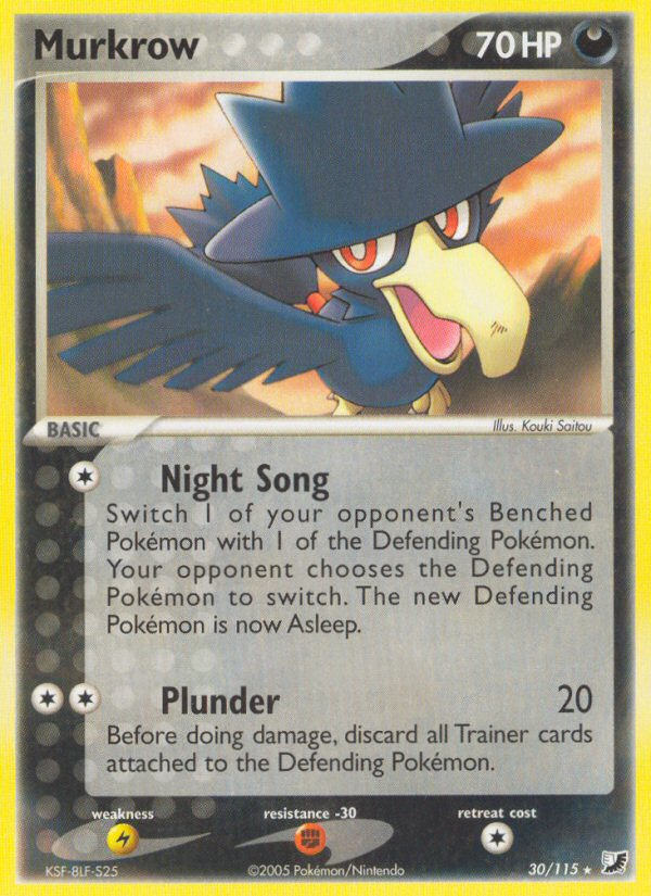 Murkrow (30/115) [EX: Unseen Forces] - Pokémon - Card Brawlers | Quebec | Canada |