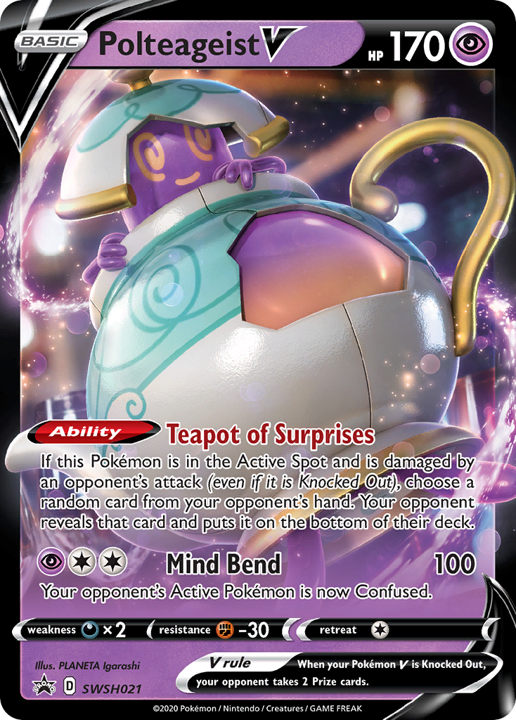Polteageist V (SWSH021) (Jumbo Card) [Sword & Shield: Black Star Promos] - Pokémon - Card Brawlers | Quebec | Canada |