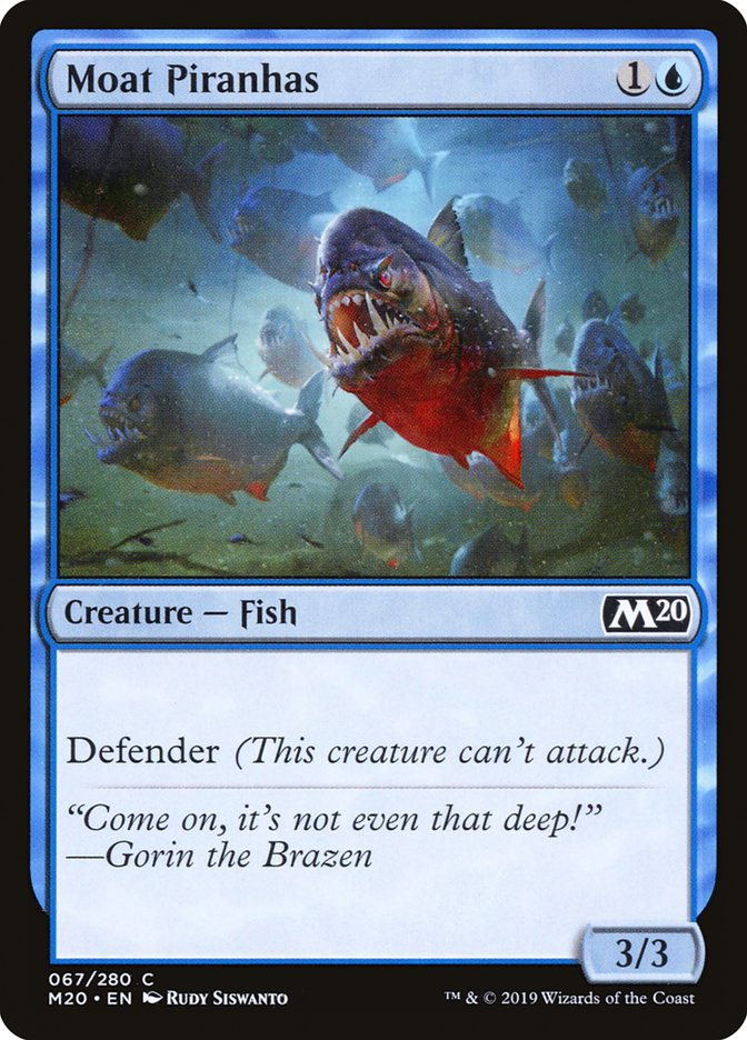 Moat Piranhas [Core Set 2020] - Magic: The Gathering - Card Brawlers | Quebec | Canada |