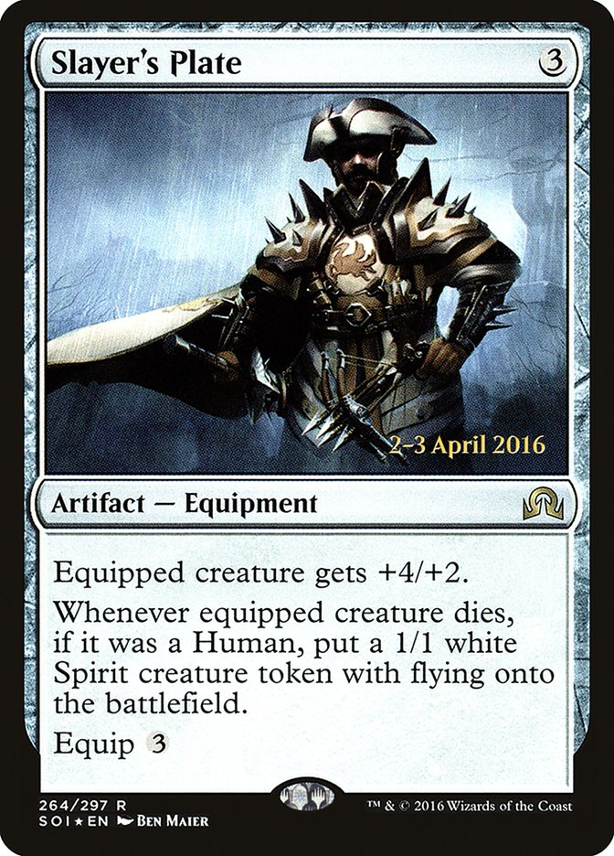 Slayer's Plate [Shadows over Innistrad Prerelease Promos] - Magic: The Gathering - Card Brawlers | Quebec | Canada |