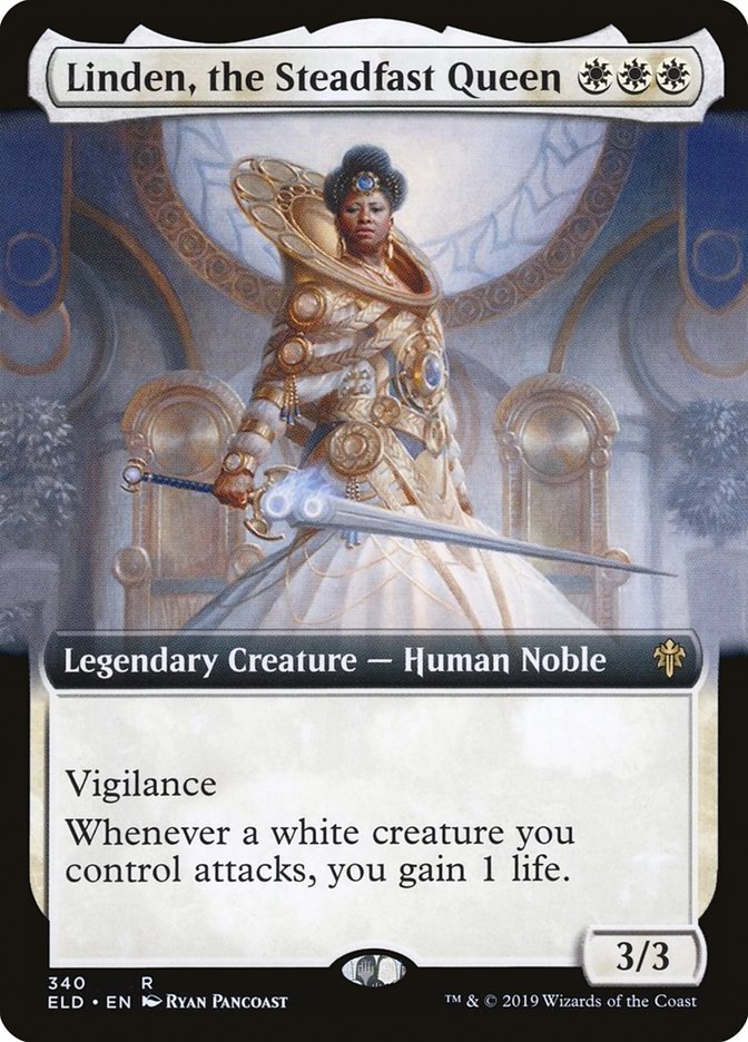 Linden, the Steadfast Queen (Extended Art) [Throne of Eldraine] - Magic: The Gathering - Card Brawlers | Quebec | Canada |
