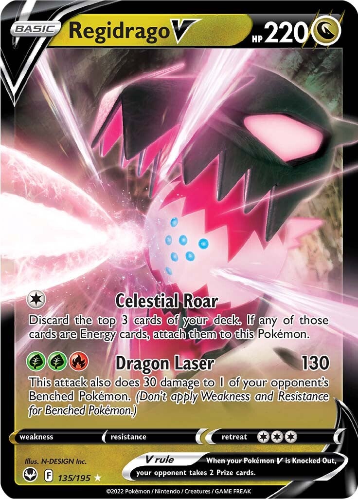 Regidrago V (135/195) [Sword & Shield: Silver Tempest] - Pokémon - Card Brawlers | Quebec | Canada |