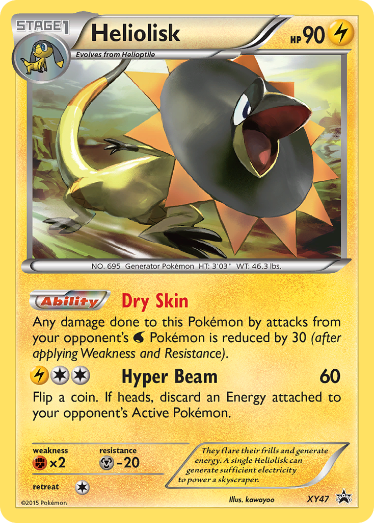 Heliolisk (XY47) [XY: Black Star Promos] - Pokémon - Card Brawlers | Quebec | Canada |