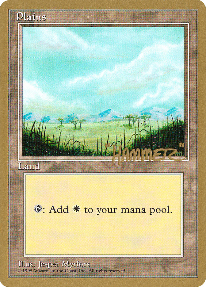 Plains (shr365) (Shawn "Hammer" Regnier) [Pro Tour Collector Set] - Magic: The Gathering - Card Brawlers | Quebec | Canada |
