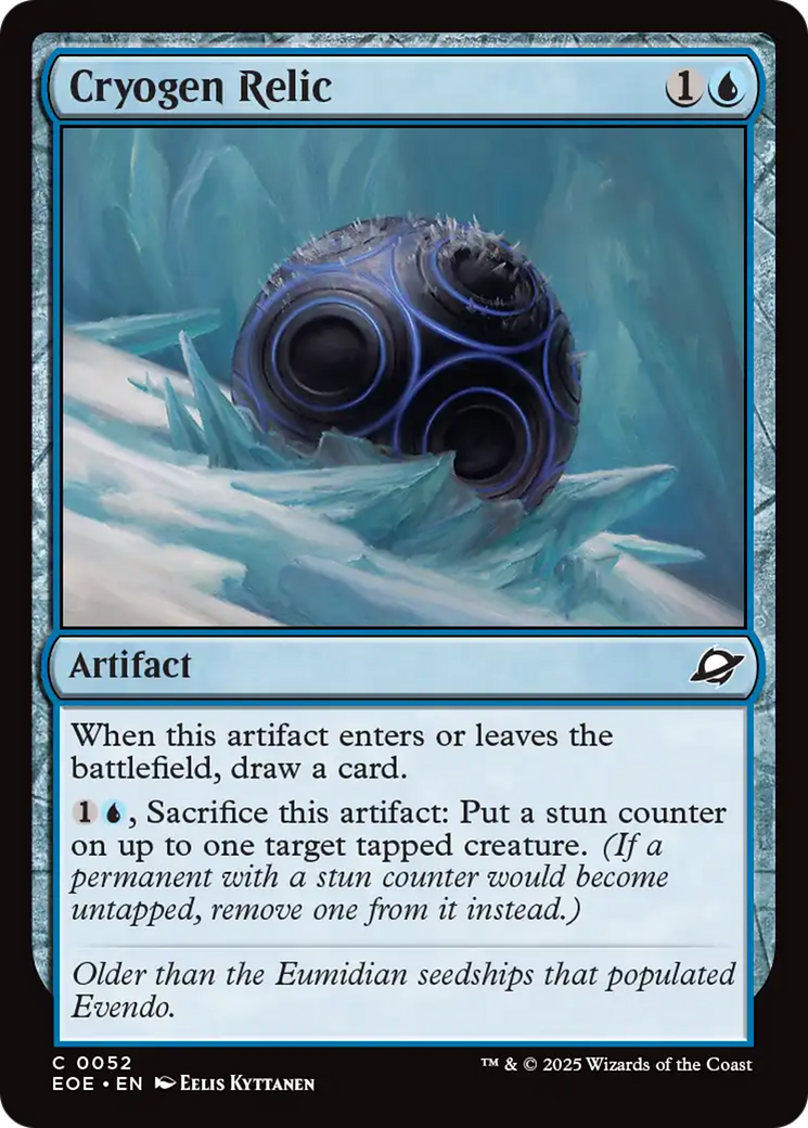 Cryogen Relic [Edge of Eternities] - Magic: The Gathering - Card Brawlers | Quebec | Canada |
