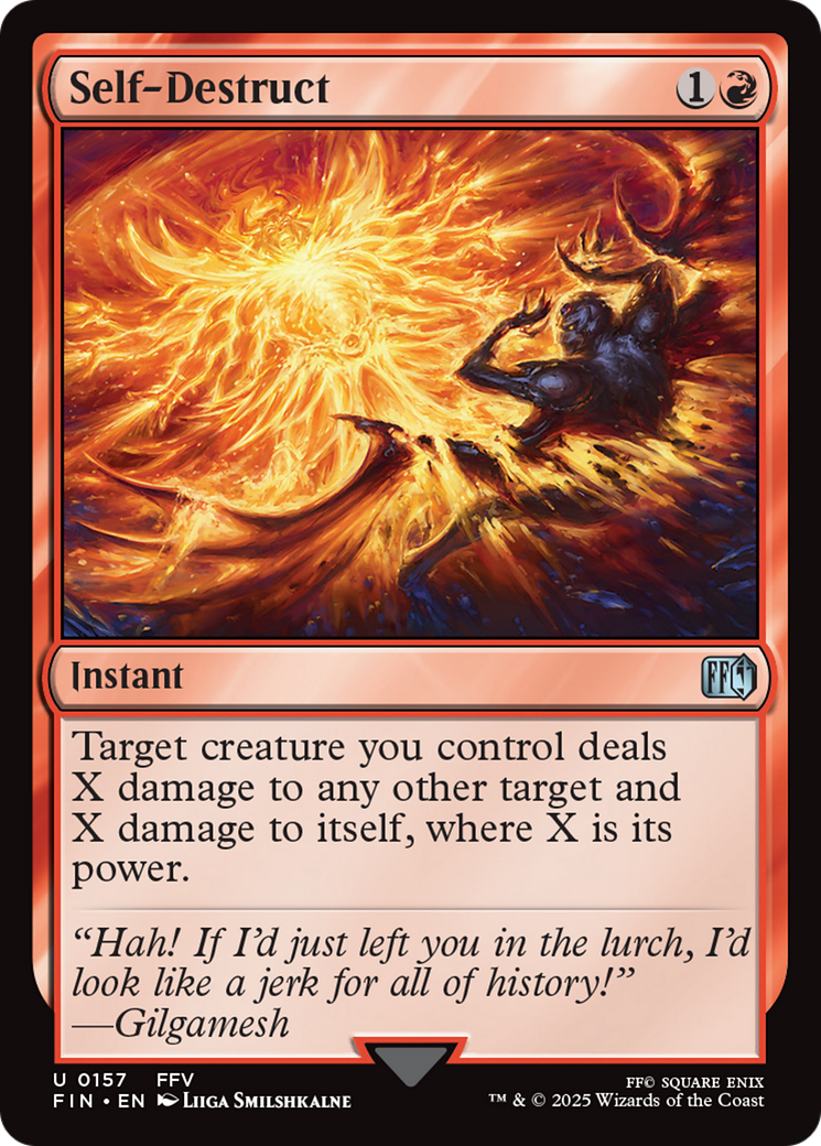 Self-Destruct [FINAL FANTASY] - Magic: The Gathering - Card Brawlers | Quebec | Canada |