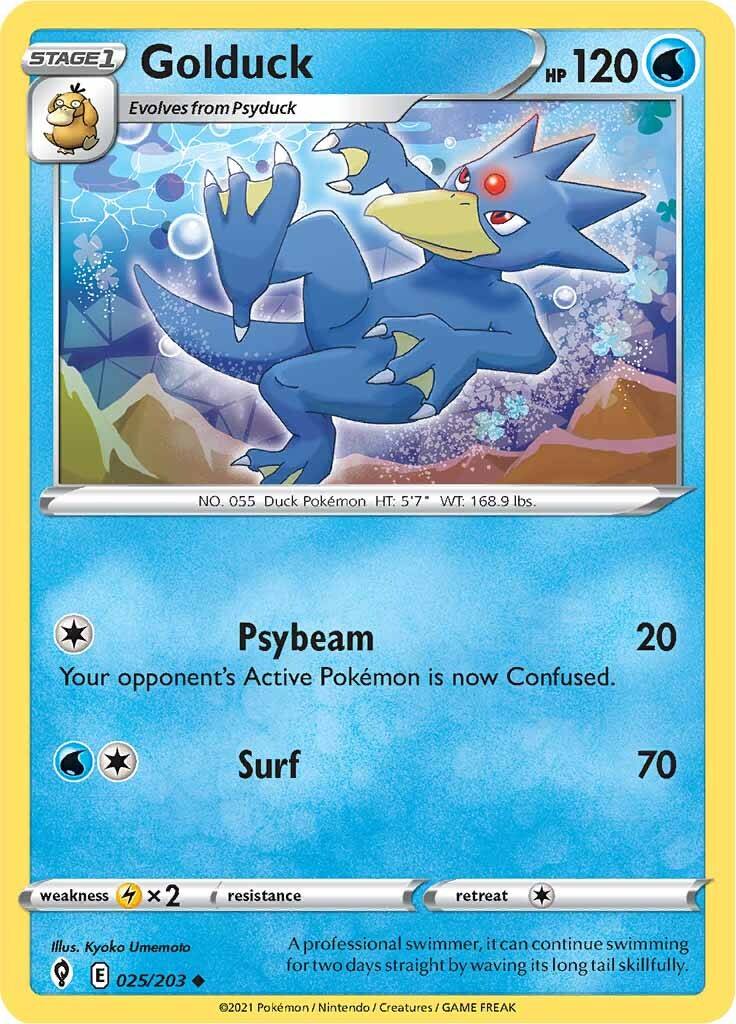 Golduck (025/203) [Sword & Shield: Evolving Skies] - Pokémon - Card Brawlers | Quebec | Canada |