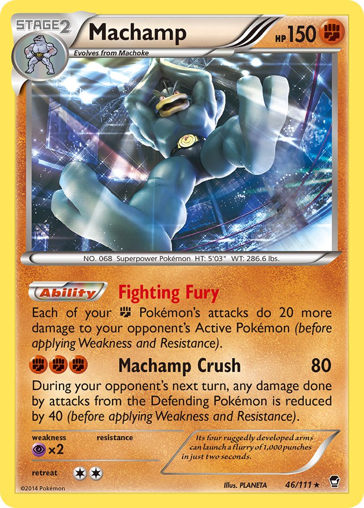 Machamp (46/111) (Cosmos Holo) (Blister Exclusive) [XY: Furious Fists] - Pokémon - Card Brawlers | Quebec | Canada |
