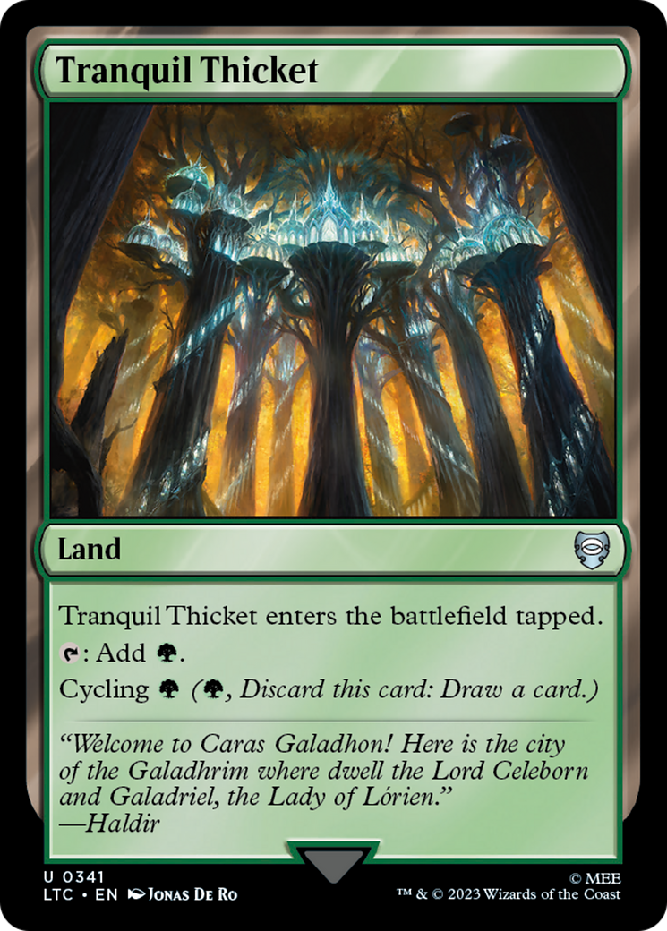 Tranquil Thicket [The Lord of the Rings: Tales of Middle-Earth Commander] - Magic: The Gathering - Card Brawlers | Quebec | Canada |