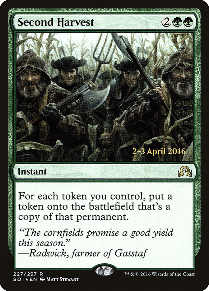 Second Harvest [Shadows over Innistrad Prerelease Promos] - Magic: The Gathering - Card Brawlers | Quebec | Canada |