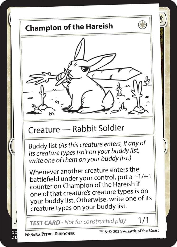Champion of the Hareish [Mystery Booster 2 Playtest Cards] - Magic: The Gathering - Card Brawlers | Quebec | Canada |