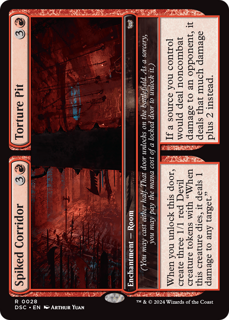 Spiked Corridor // Torture Pit [Duskmourn: House of Horror Commander] - Magic: The Gathering - Card Brawlers | Quebec | Canada |