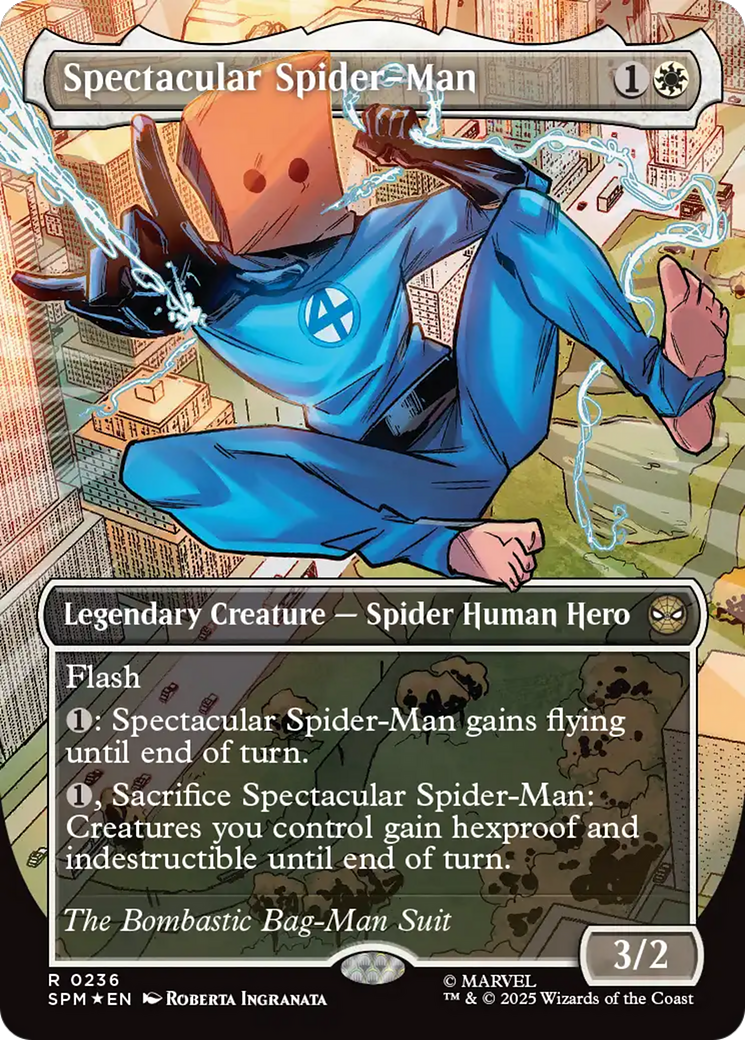 Spectacular Spider-Man (0236) (Borderless) (Textured Foil) [Marvel's Spider-Man] - Magic: The Gathering - Card Brawlers | Quebec | Canada |
