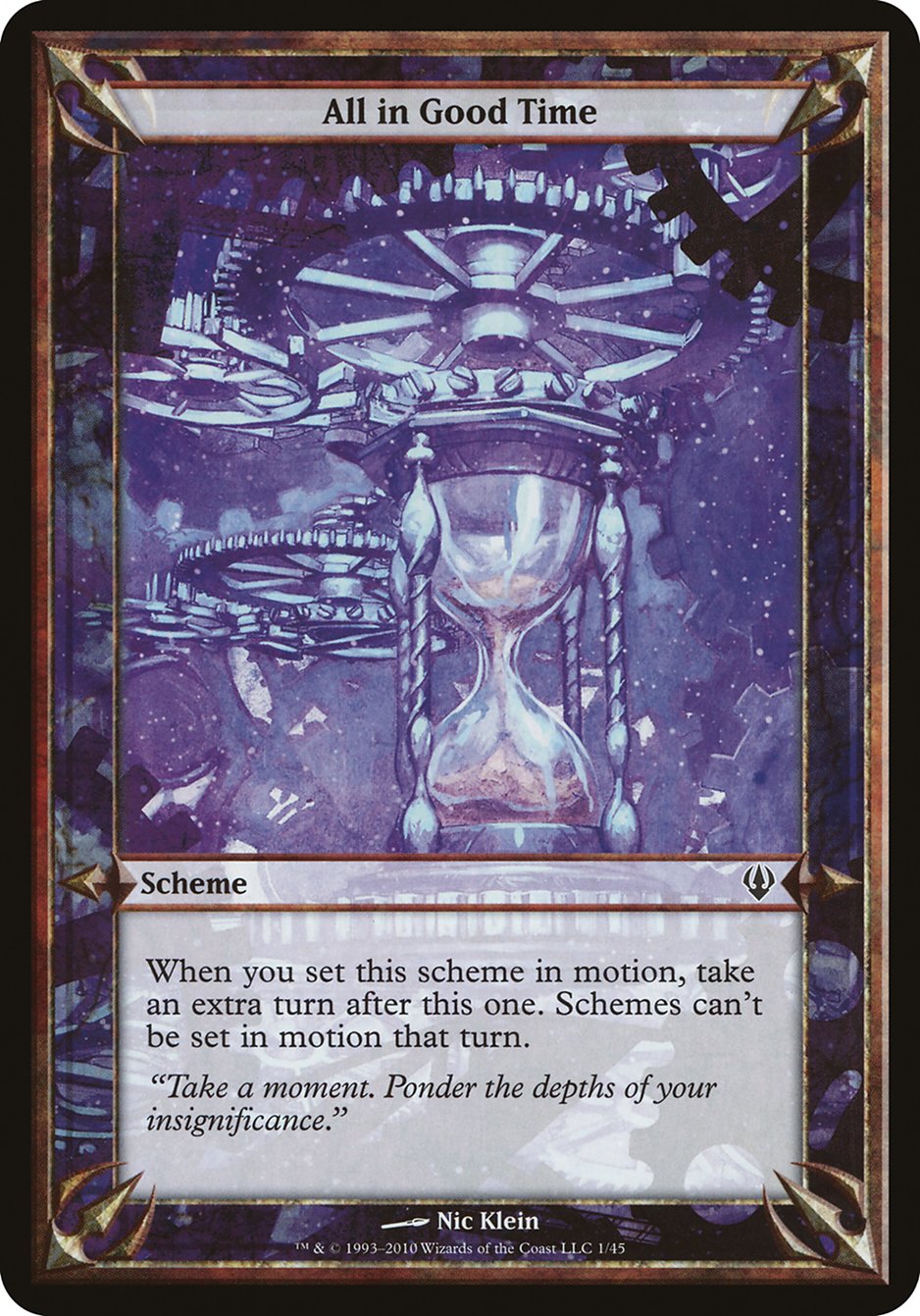 All in Good Time (Schemes) [Archenemy Schemes] - Magic: The Gathering - Card Brawlers | Quebec | Canada |