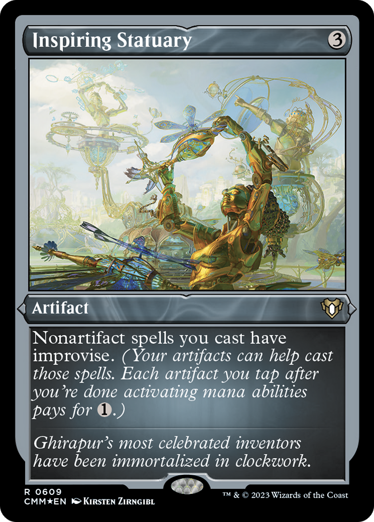Inspiring Statuary (Foil Etched) [Commander Masters] - Magic: The Gathering - Card Brawlers | Quebec | Canada |