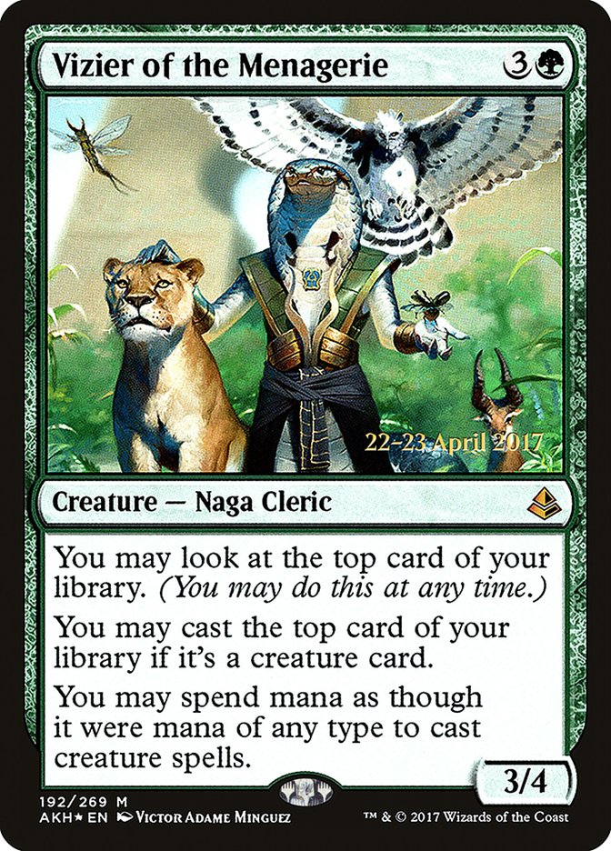 Vizier of the Menagerie [Amonkhet Prerelease Promos] - Magic: The Gathering - Card Brawlers | Quebec | Canada |