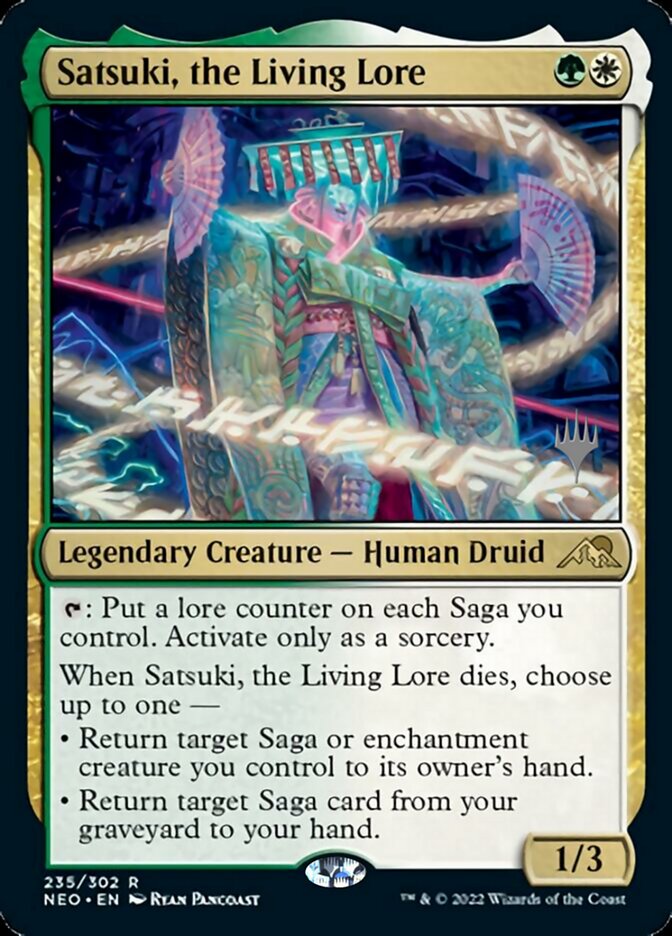 Satsuki, the Living Lore (Promo Pack) [Kamigawa: Neon Dynasty Promos] - Magic: The Gathering - Card Brawlers | Quebec | Canada |