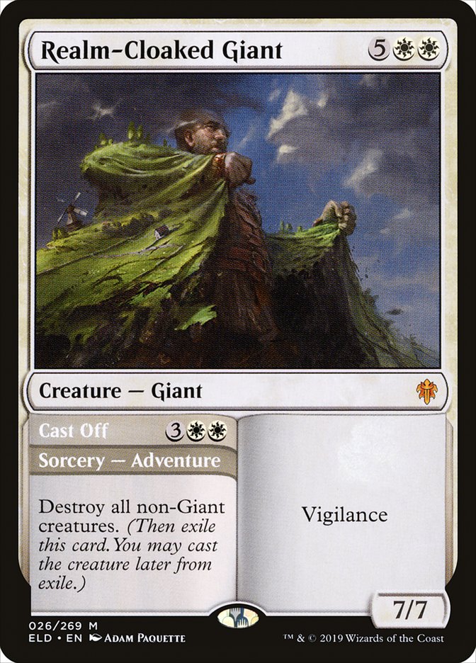Realm-Cloaked Giant // Cast Off [Throne of Eldraine] - Magic: The Gathering - Card Brawlers | Quebec | Canada |