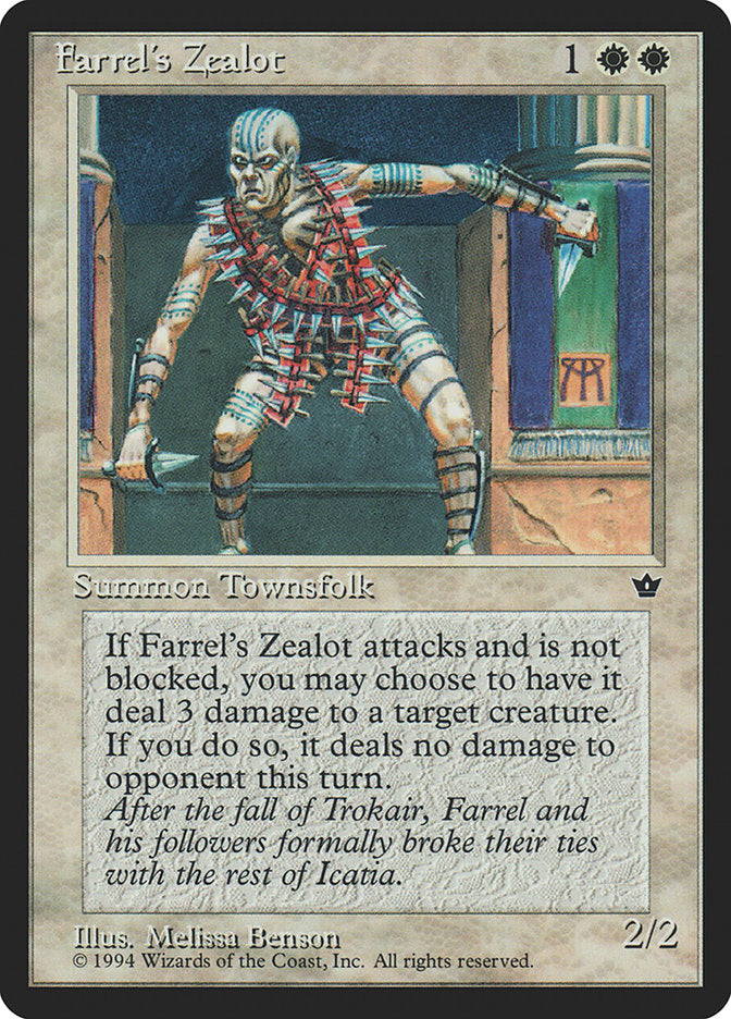 Farrel's Zealot (Melissa A. Benson) [Fallen Empires] - Magic: The Gathering - Card Brawlers | Quebec | Canada |