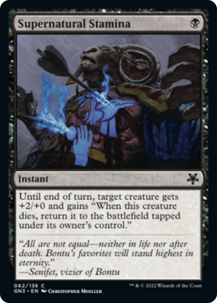 Supernatural Stamina [Game Night: Free-for-All] - Magic: The Gathering - Card Brawlers | Quebec | Canada |