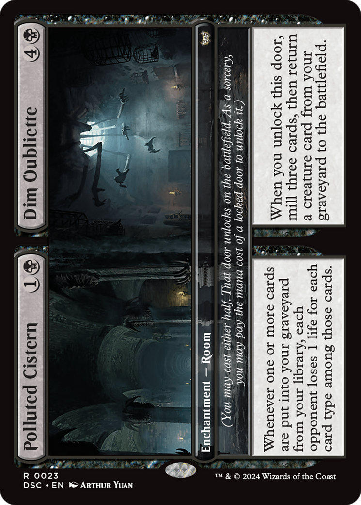 Polluted Cistern // Dim Oubliette [Duskmourn: House of Horror Commander] - Magic: The Gathering - Card Brawlers | Quebec | Canada |