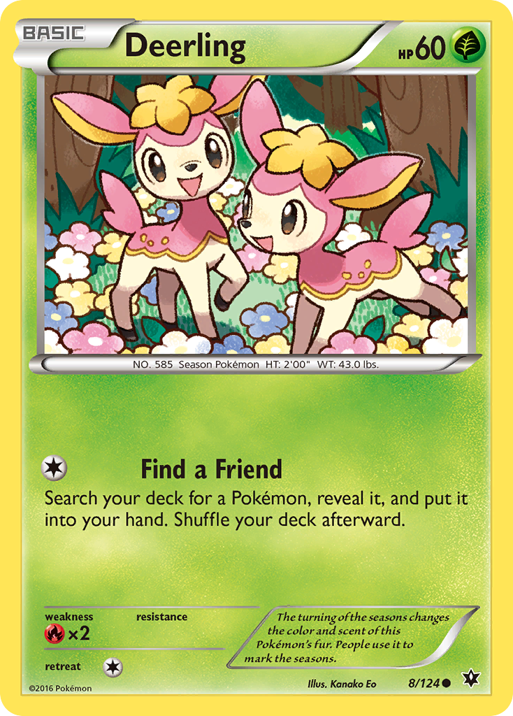 Deerling (8/124) [XY: Fates Collide] - Pokémon - Card Brawlers | Quebec | Canada |