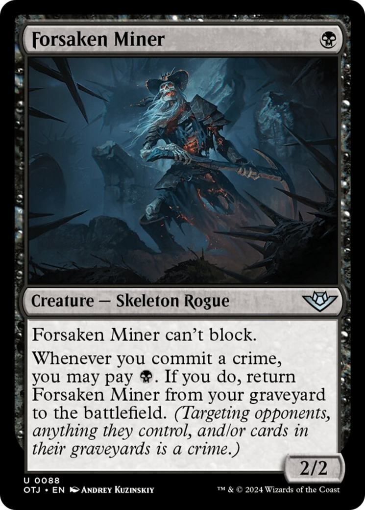 Forsaken Miner [Outlaws of Thunder Junction] - Magic: The Gathering - Card Brawlers | Quebec | Canada |