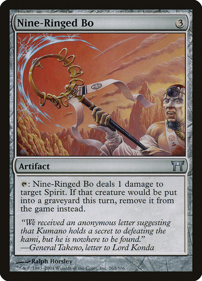 Nine-Ringed Bo [Champions of Kamigawa] - Magic: The Gathering - Card Brawlers | Quebec | Canada |