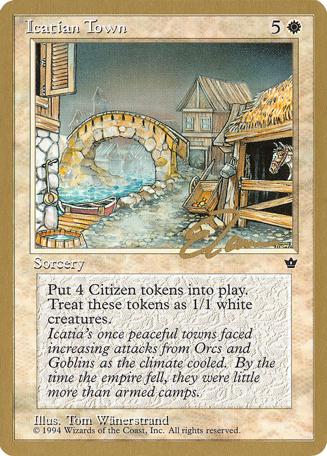 Icatian Town (Eric Tam) [Pro Tour Collector Set] - Magic: The Gathering - Card Brawlers | Quebec | Canada |