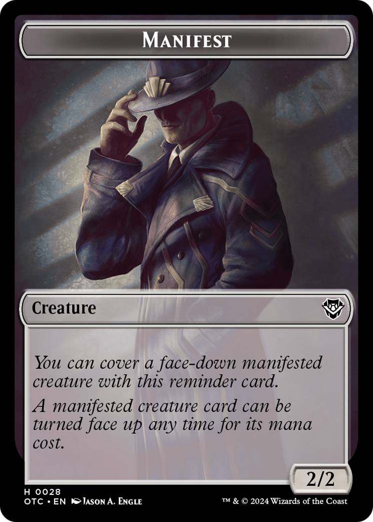 Eldrazi Scion // Manifest Double-Sided Token [Outlaws of Thunder Junction Commander Tokens] - Magic: The Gathering - Card Brawlers | Quebec | Canada |