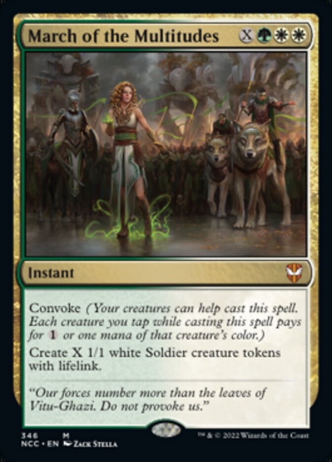 March of the Multitudes [Streets of New Capenna Commander] - Magic: The Gathering - Card Brawlers | Quebec | Canada |