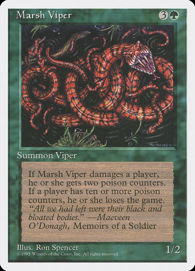 Marsh Viper [Fourth Edition] - Magic: The Gathering - Card Brawlers | Quebec | Canada |