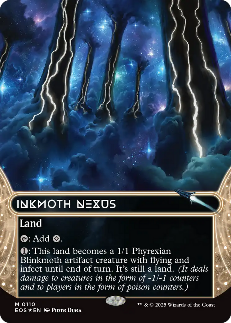 Inkmoth Nexus (0110) (Borderless) (Galaxy Foil) [Edge of Eternities: Stellar Sights] - Magic: The Gathering - Card Brawlers | Quebec | Canada |