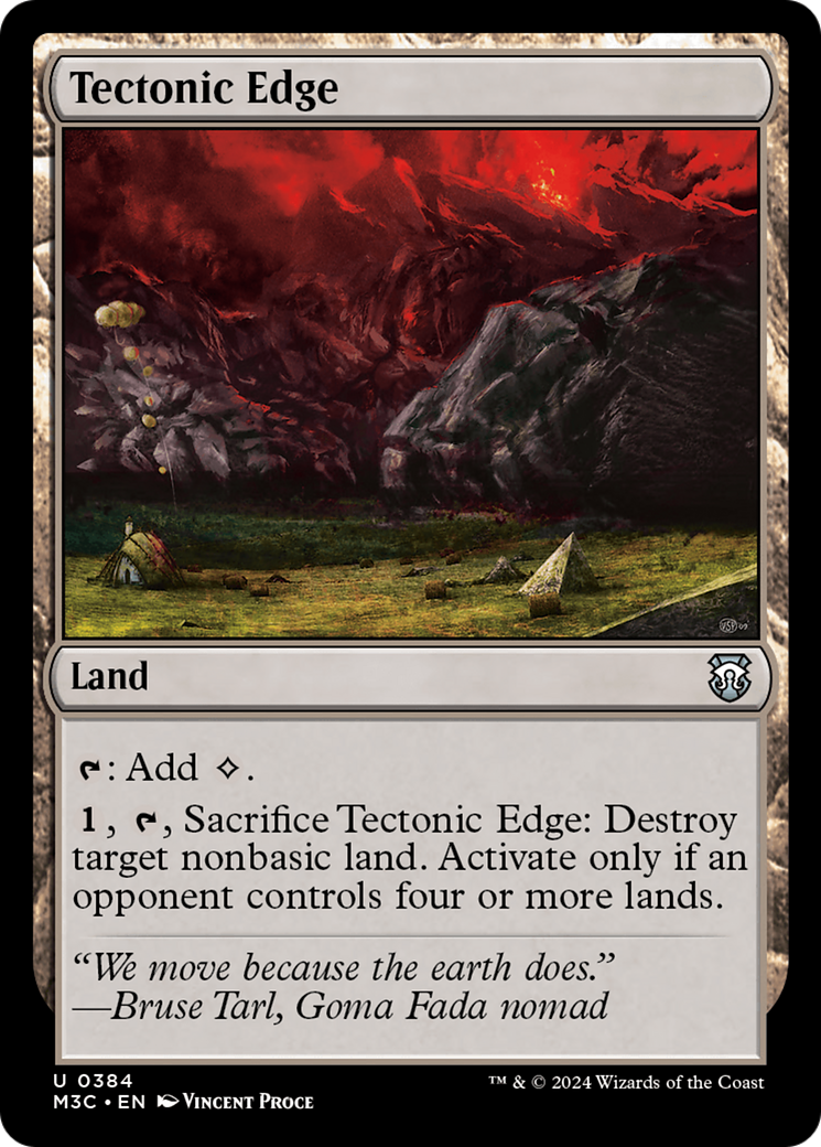 Tectonic Edge (Ripple Foil) [Modern Horizons 3 Commander] - Magic: The Gathering - Card Brawlers | Quebec | Canada |
