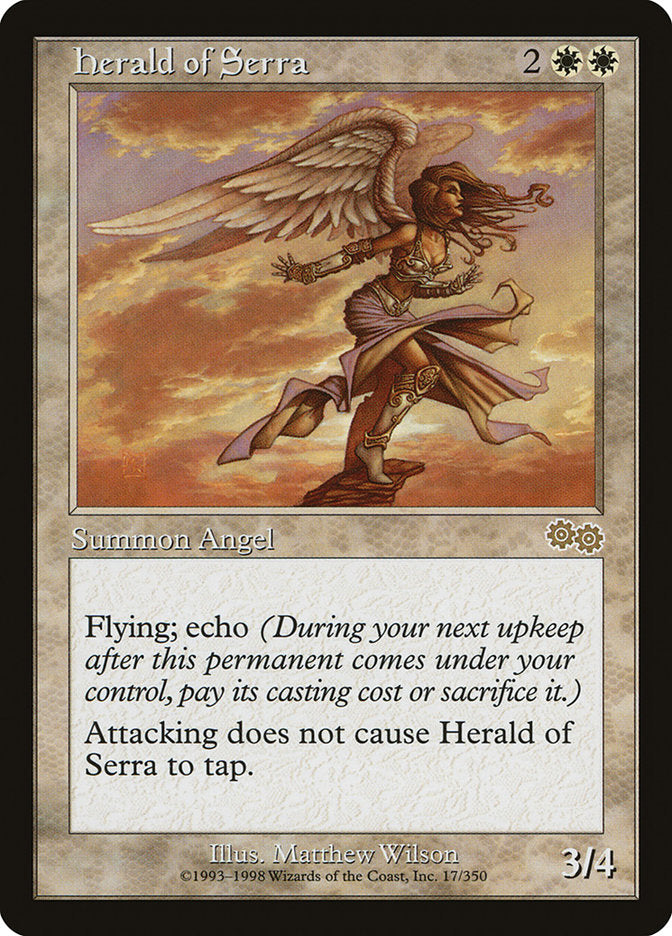 Herald of Serra [Urza's Saga] - Magic: The Gathering - Card Brawlers | Quebec | Canada |