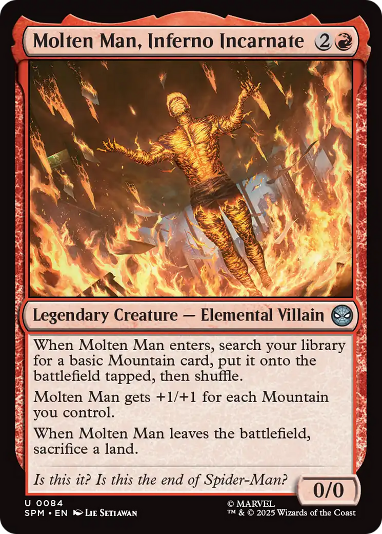 Molten Man, Inferno Incarnate [Marvel's Spider-Man] - Magic: The Gathering - Card Brawlers | Quebec | Canada |