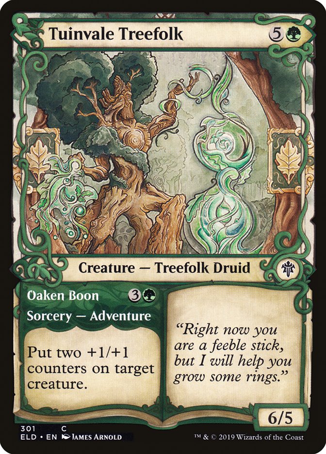 Tuinvale Treefolk // Oaken Boon (Showcase) [Throne of Eldraine] - Magic: The Gathering - Card Brawlers | Quebec | Canada |