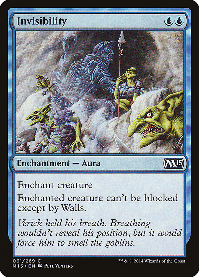 Invisibility [Magic 2015] - Magic: The Gathering - Card Brawlers | Quebec | Canada |