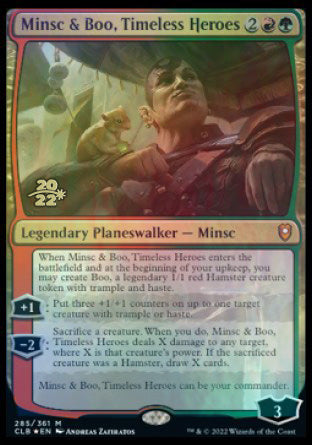 Minsc & Boo, Timeless Heroes [Commander Legends: Battle for Baldur's Gate Prerelease Promos] - Magic: The Gathering - Card Brawlers | Quebec | Canada |