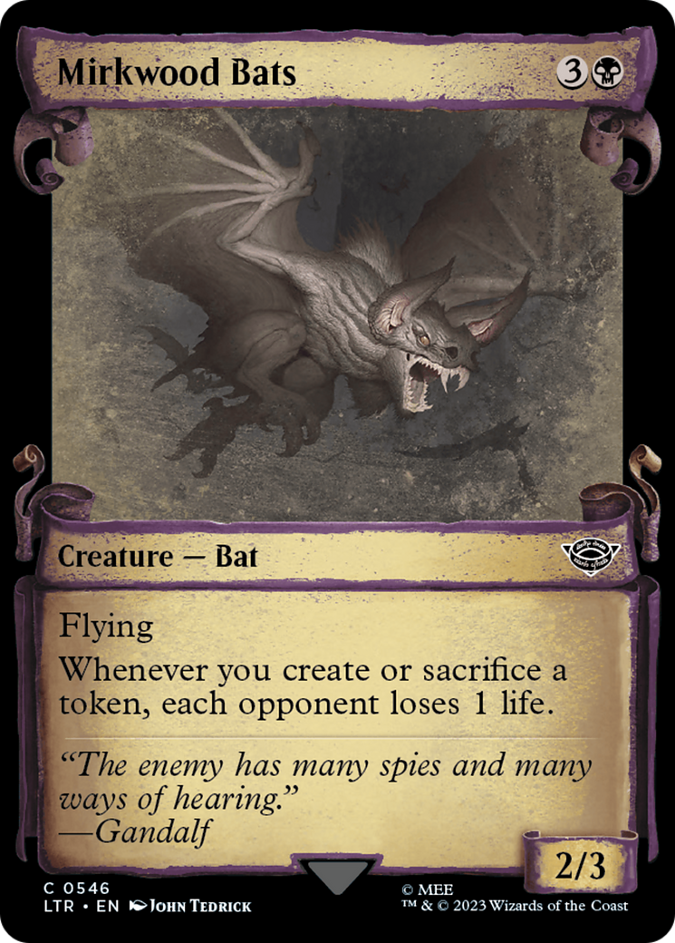 Mirkwood Bats [The Lord of the Rings: Tales of Middle-Earth Showcase Scrolls] - Magic: The Gathering - Card Brawlers | Quebec | Canada |