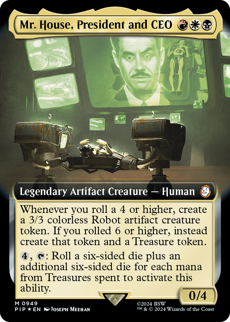 Mr. House, President and CEO (Extended Art) (Surge Foil) [Fallout] - Magic: The Gathering - Card Brawlers | Quebec | Canada |